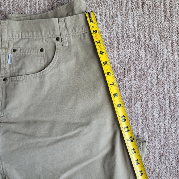 CARHARTT LOOSE ORIGINAL FIT PANTS 100% COTTON RUGGED KHAKI TAN 38 X 32 - Picture 13 of 14